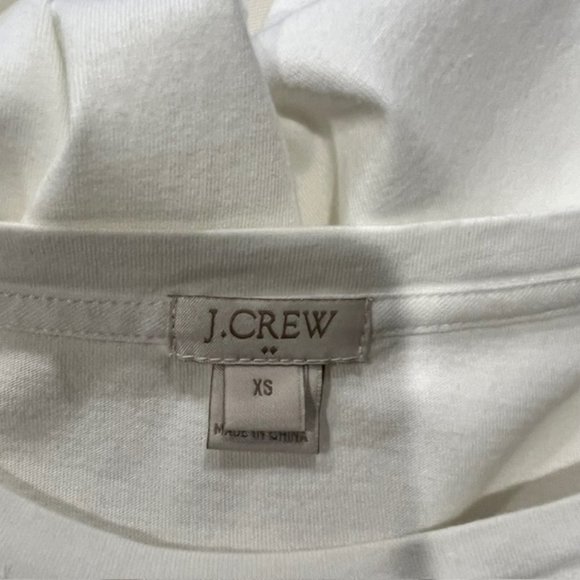 J. Crew White Lace Front Long Sleeve Blouse Size XS - Picture 8 of 8